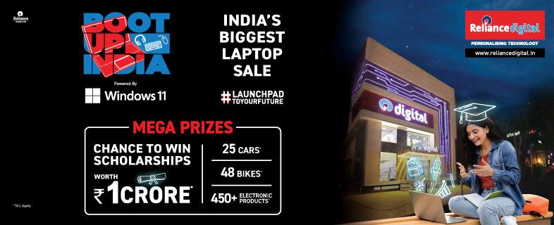 Banner of Boot Up India Offer