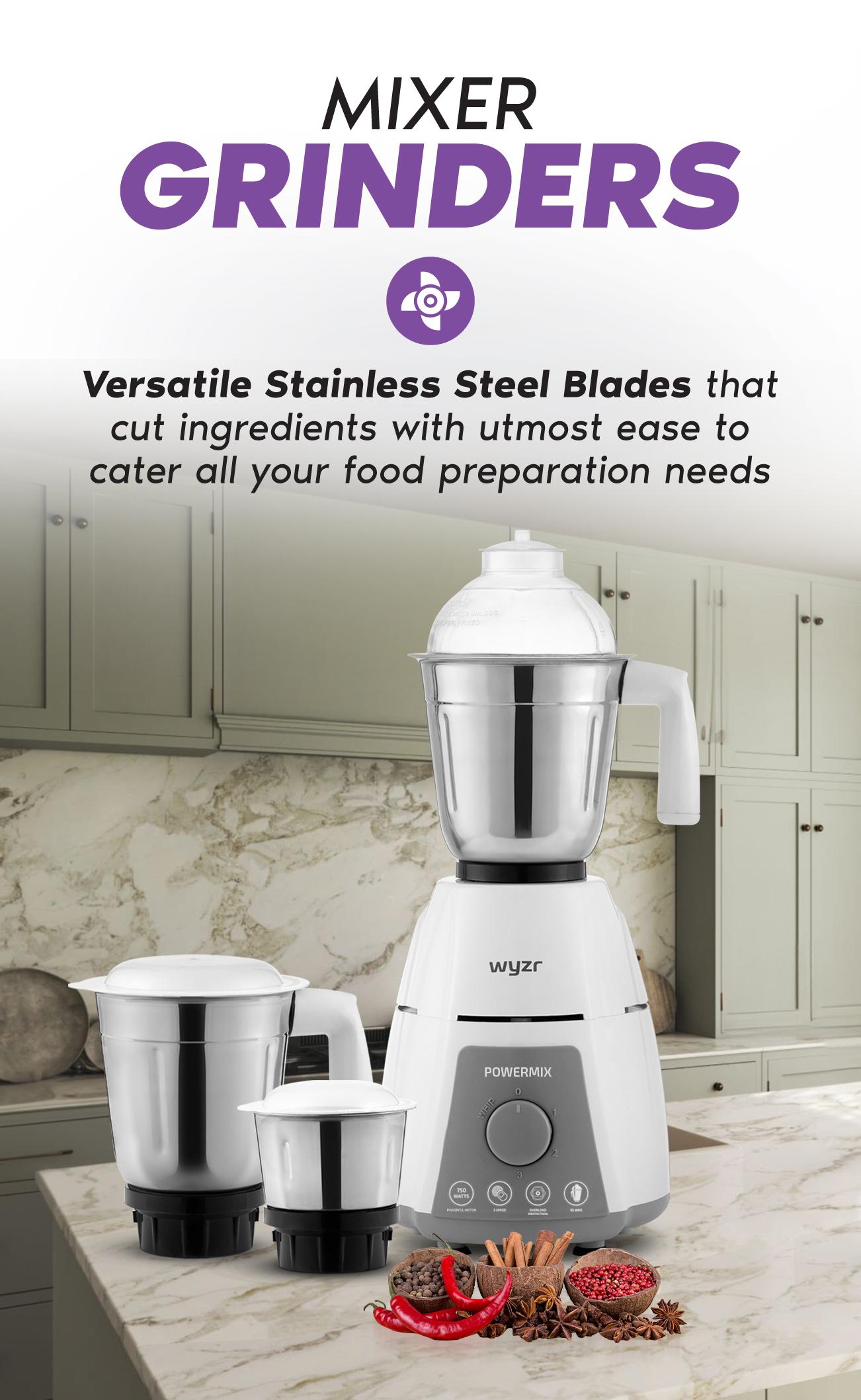 Wyzr Small Electric Appliances - Mixer Grinders, Electric Kettles