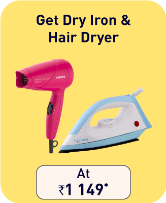 Dry Iron & Hair Dryer
