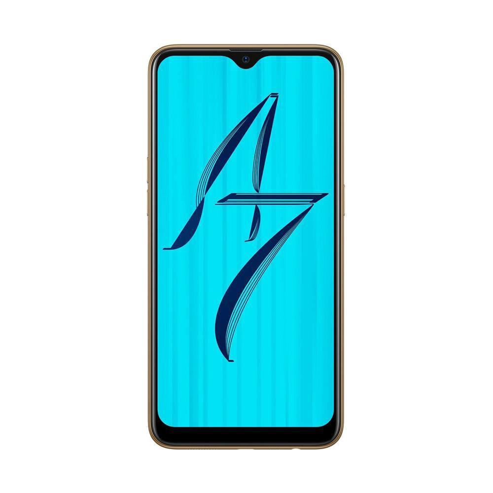 Oppo A7 Smart Phone 64 GB, 4 GB RAM, Glaring Gold