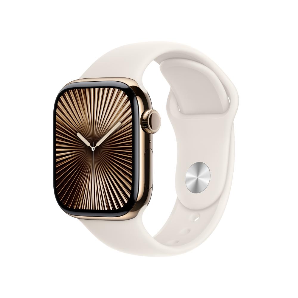 Apple Watch Series 10 GPS Cellular 42 mm Gold Titanium Case