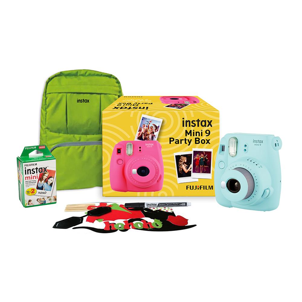 Buy Fujifilm Instax Mini Party box, Ice Blue Instant Camera at