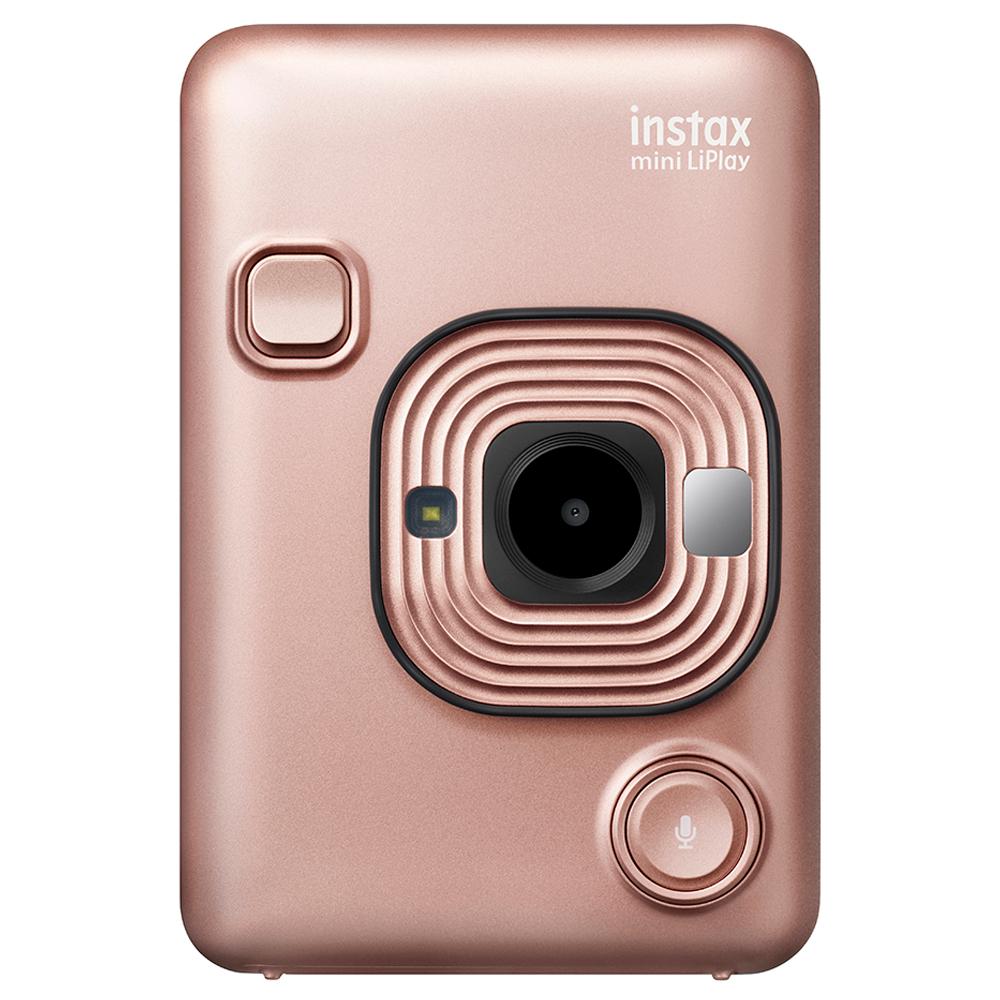 Fujifilm Instax Liplay Plus Instant Camera Kit, Blush Gold - Main Image