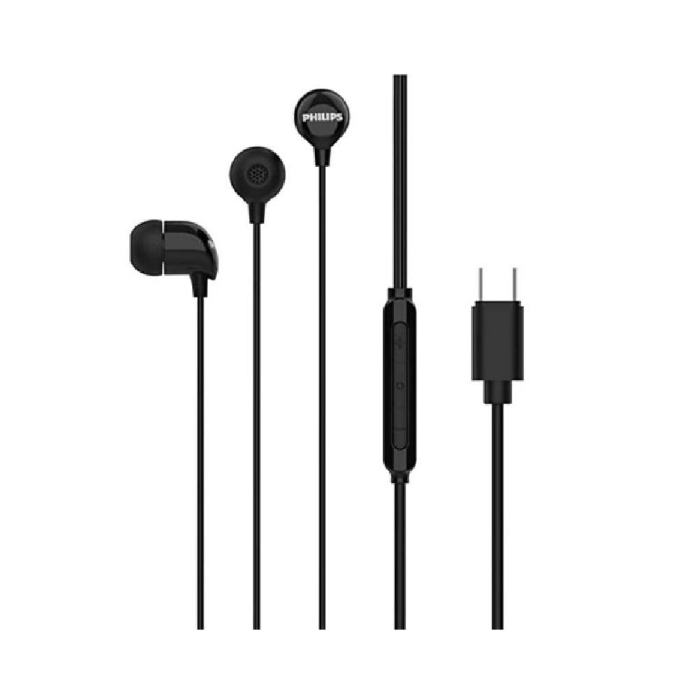 Philips TAE1159 Type C Earphone, Black