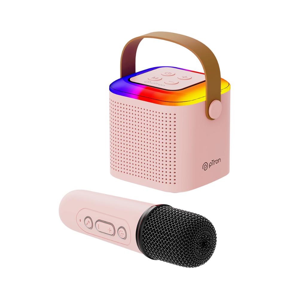 Buy pTron Funk Play 10 W Mini Bluetooth Speaker with Wireless Karaoke ...