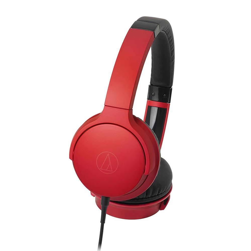 Audio Technica ATH-AR3IS On-Ear Wired Headphone, Red