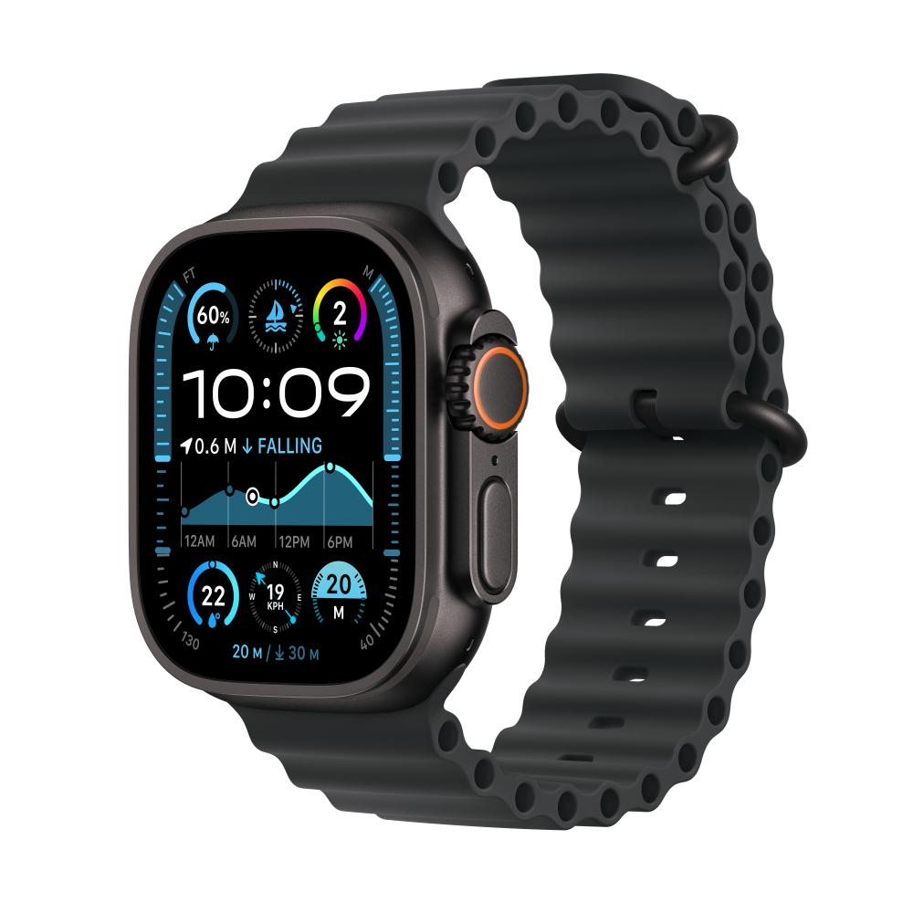 Apple Watch Ultra 2 GPS + Cellular 49 mm Black Titanium Case with Black Ocean Band