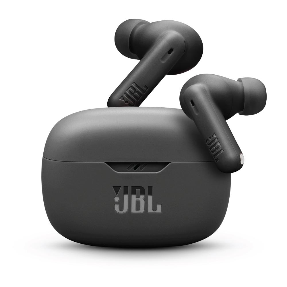 Auricolari Wireless JBL Wave Beam Bluetooth, Bassi Potenti, IP54 Impermeabili, 32h Di Autonomia Con Custodia, Comodi E Leggeri