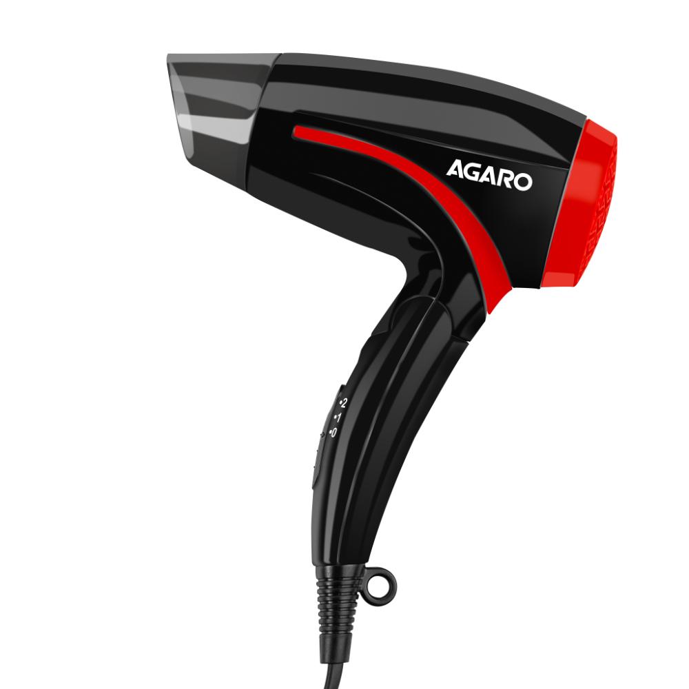 Buy Agaro HD1177 Hair Dryer 1000 W, Black Red at Reliance Digital