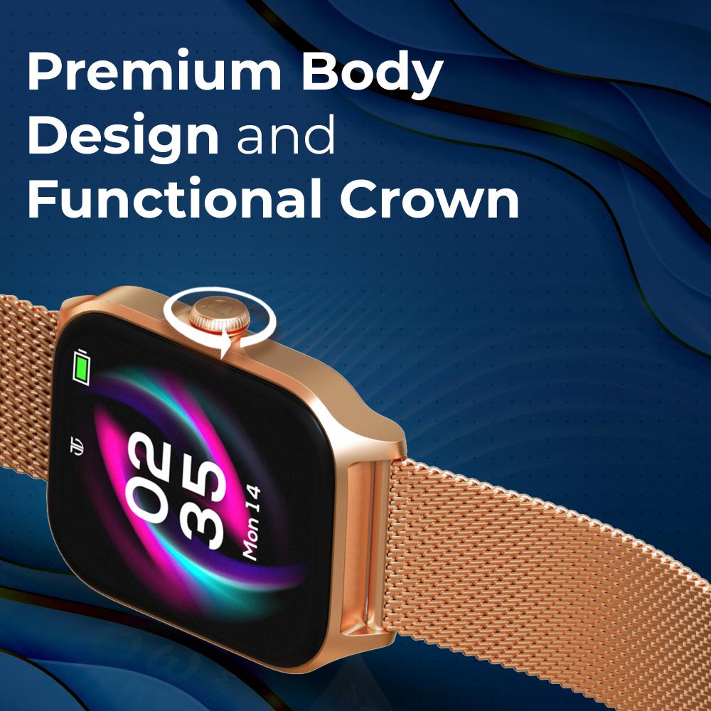 Buy Titan Zeal Smartwatch, Rose Gold Rose Gold Mesh at Reliance