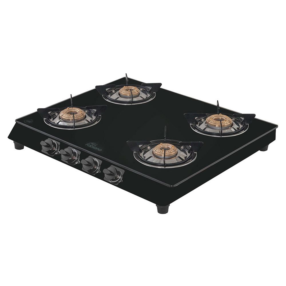 Buy Fabiano R400 4 Burner Glass Cooktop, Manual Ignition, Black at