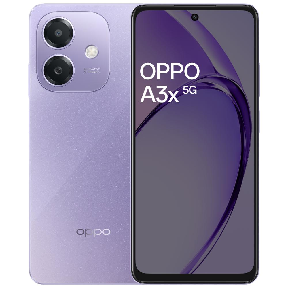 Buy Oppo A3X 5G, 128 GB, 4 GB RAM, Starry Purple, Mobile Phone at ...