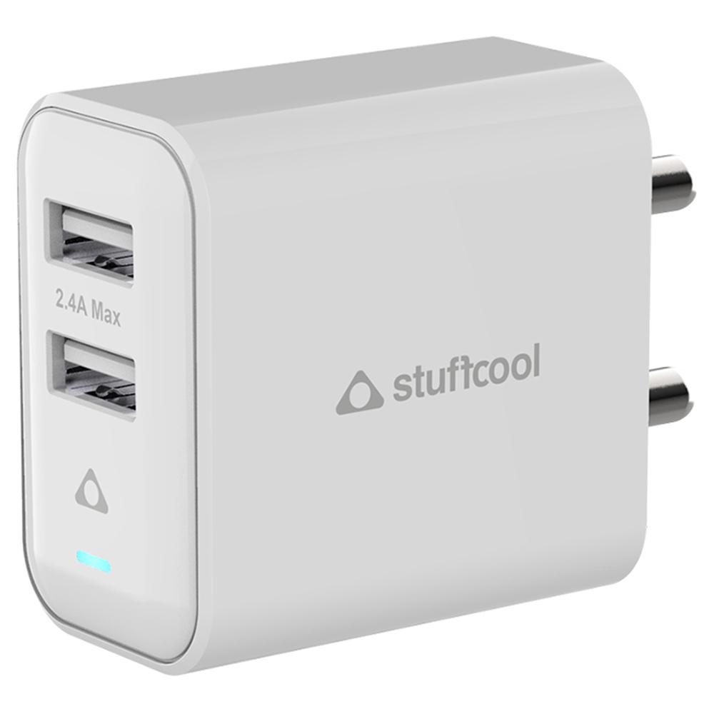 Buy Stuffcool 2.4 Amp Fast Charging USB Charger with USB Type-C Cable ...