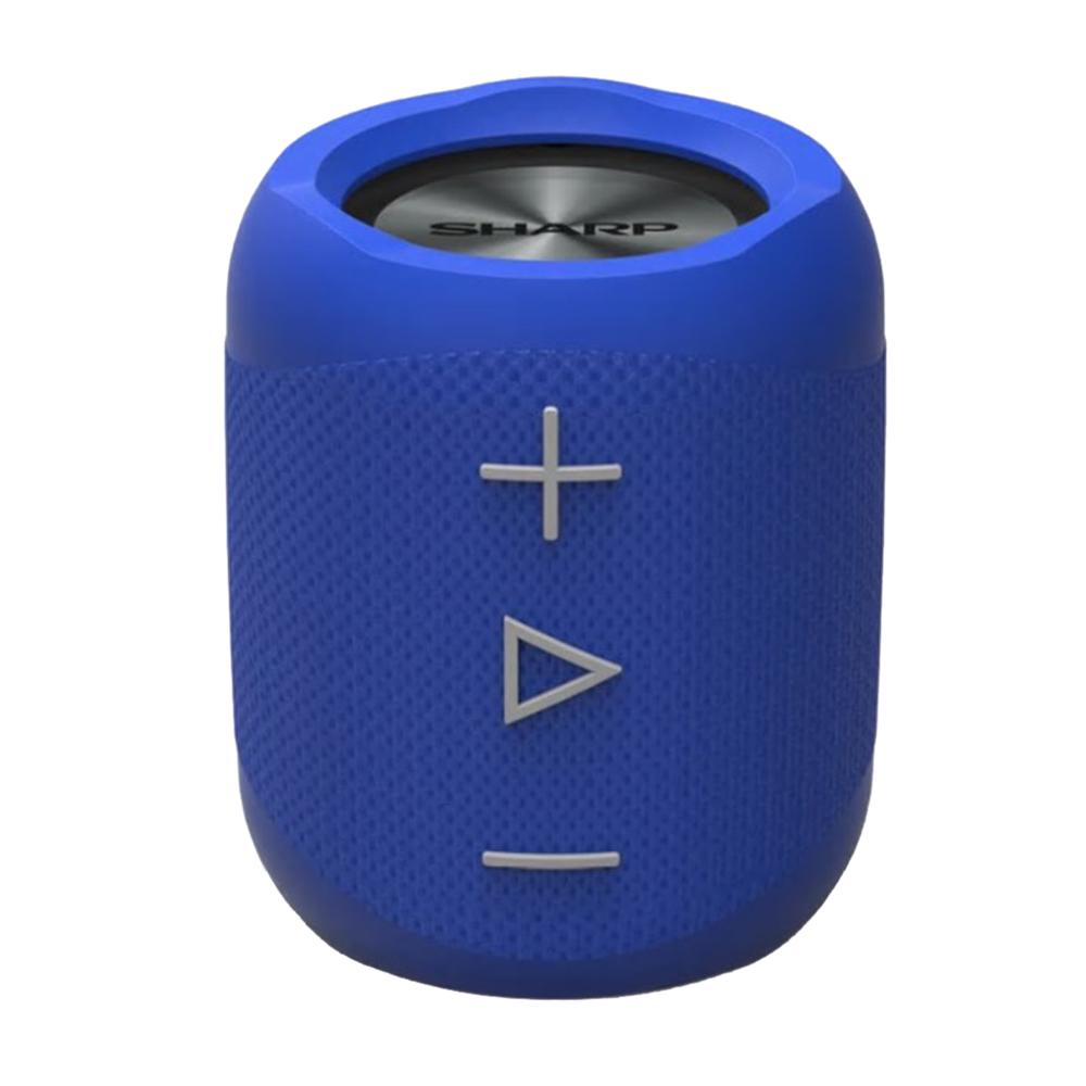 Sharp GX-BT180 Portable Bluetooth Speaker- powerful bass /10 h playtime  rechargeable battery/splash-dustproof /Call Answering (Google Siri) Blue