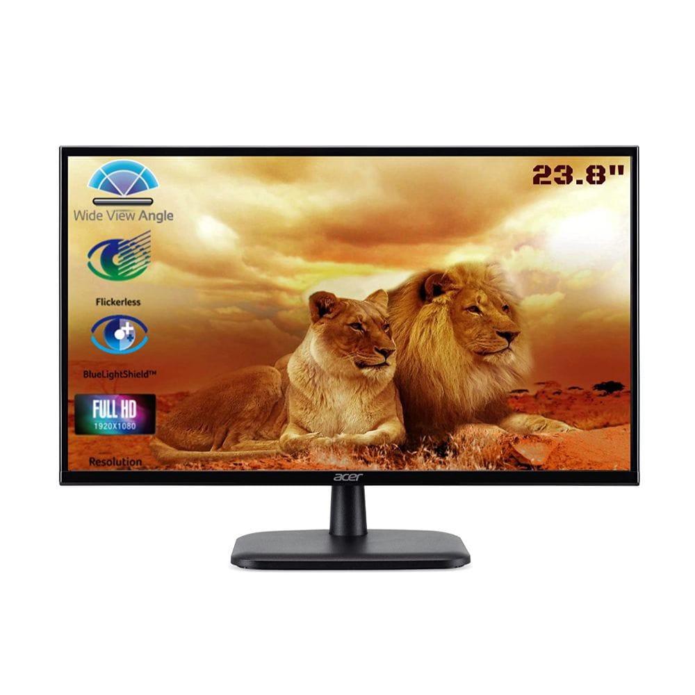 Acer EK240YC 60.5 cm (23.8 inch) with VA Panel Technology 1920 x 1080 Resolution Refresh Rate 75 Hz Black Monitor