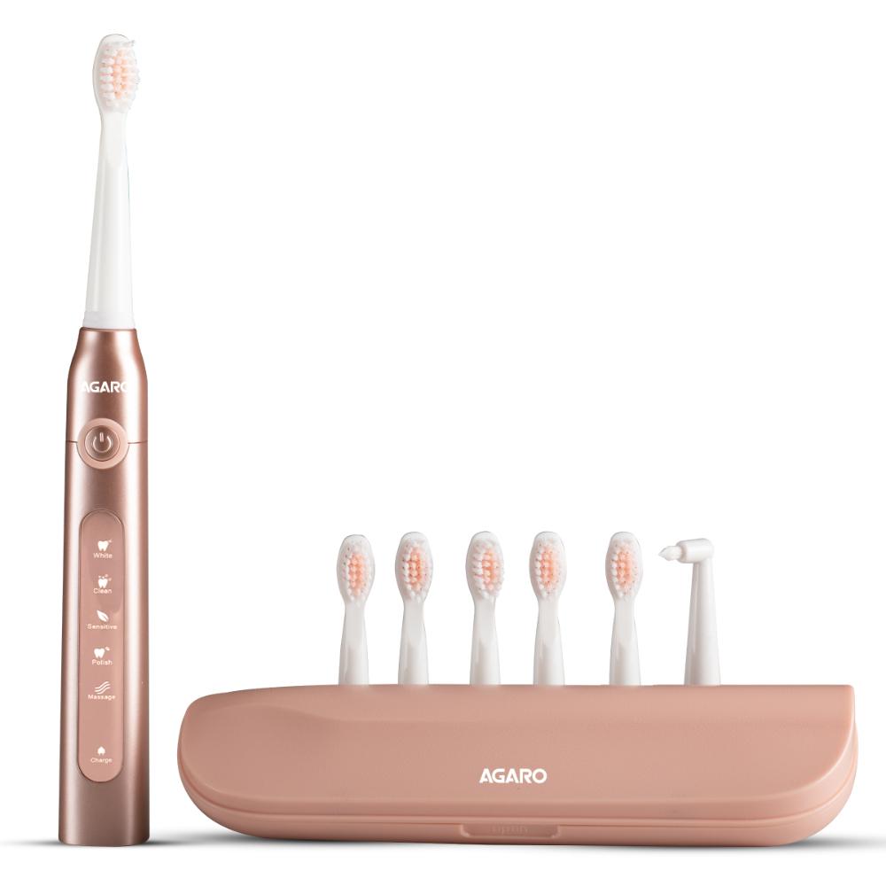 Agaro Cosmic Plus Sonic Electric Tooth Brush, Rose Gold