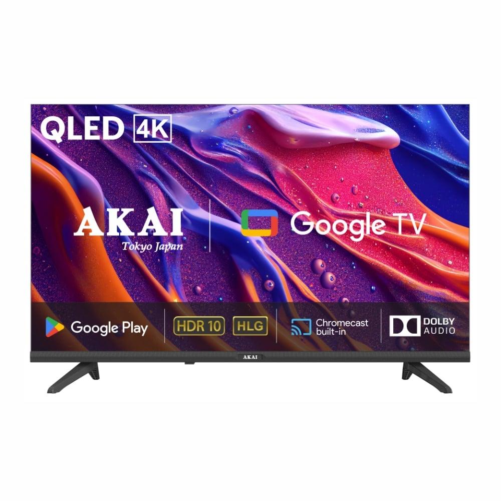 AKAI 109 cm (43 Inch) Bezel-Less 4K UHD Smart QLED Google TV, AL43GQU-SFWS