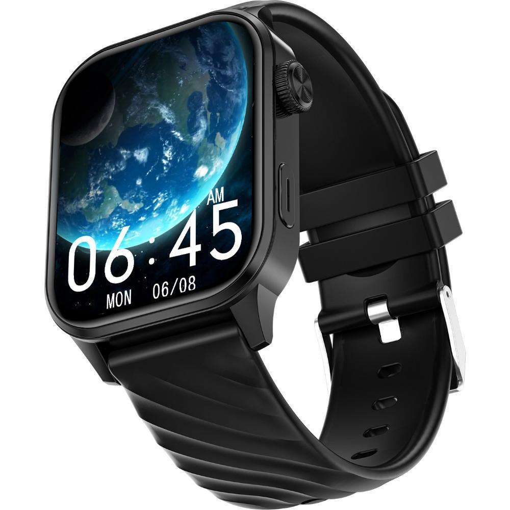 Alt OG Supreme Smartwatch with Bluetooth Calling, 1.96 Inch AMOLED Display, IP67 Water Resistance, Heart Rate, SPO2, Upto 7 days battery,In Built Game, Lunar Black