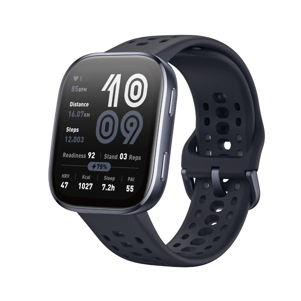 Amazfit Bip 6 Smart Watch 46 mm, 14 Day Battery, 5 cm (1.97 inch) AMOLED Display, 5 ATM Water-Resistance, GPS & Free Maps, AI, Bluetooth Call & Text, Health, Fitness & Sleep Tracker, 140+ Workout Modes, Black