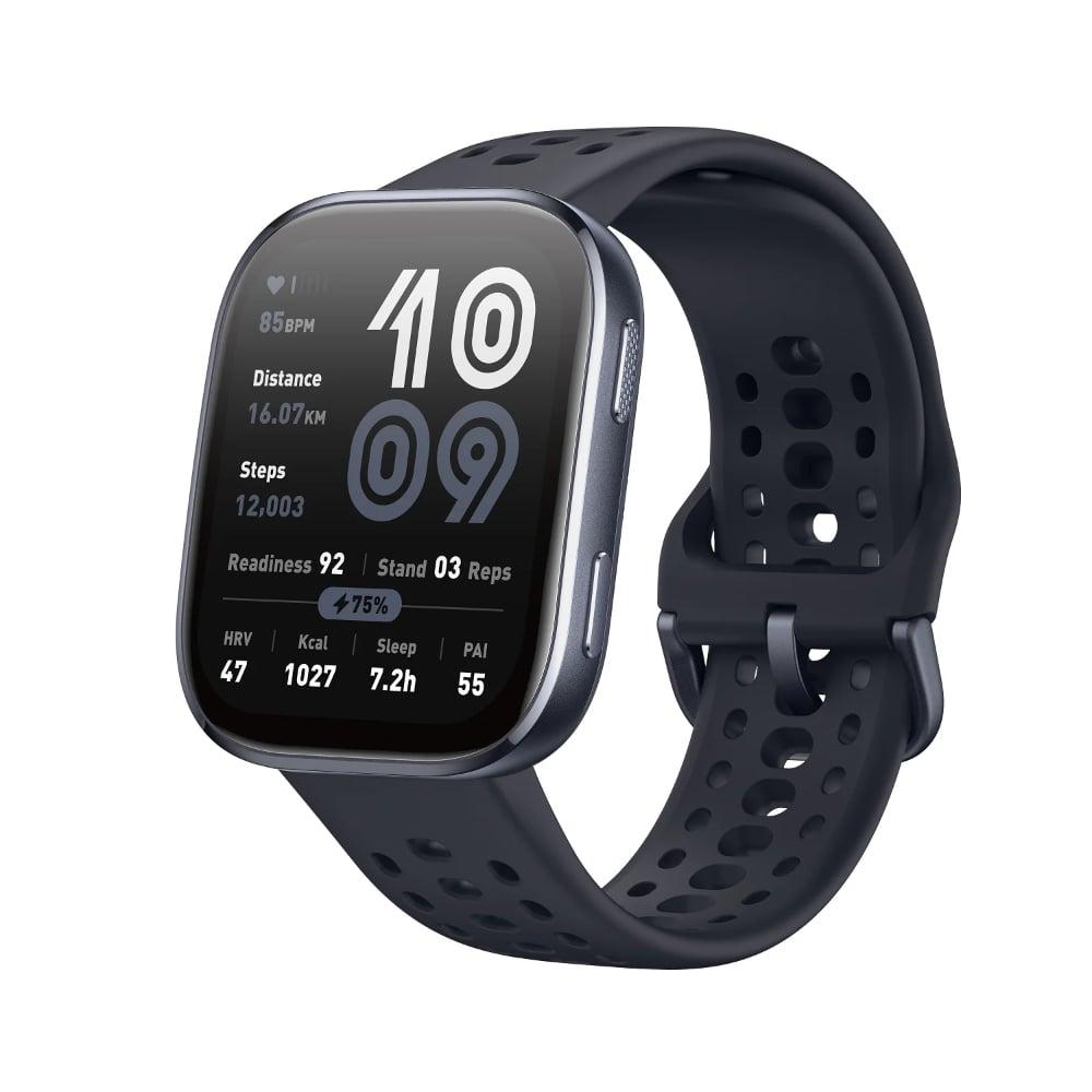 Amazfit Bip 6 Smart Watch 46 mm, 14 Day Battery, 5 cm (1.97 inch) AMOLED Display, 5 ATM Water-Resistance, GPS & Free Maps, AI, Bluetooth Call & Text, Health, Fitness & Sleep Tracker, 140+ Workout Modes, Black