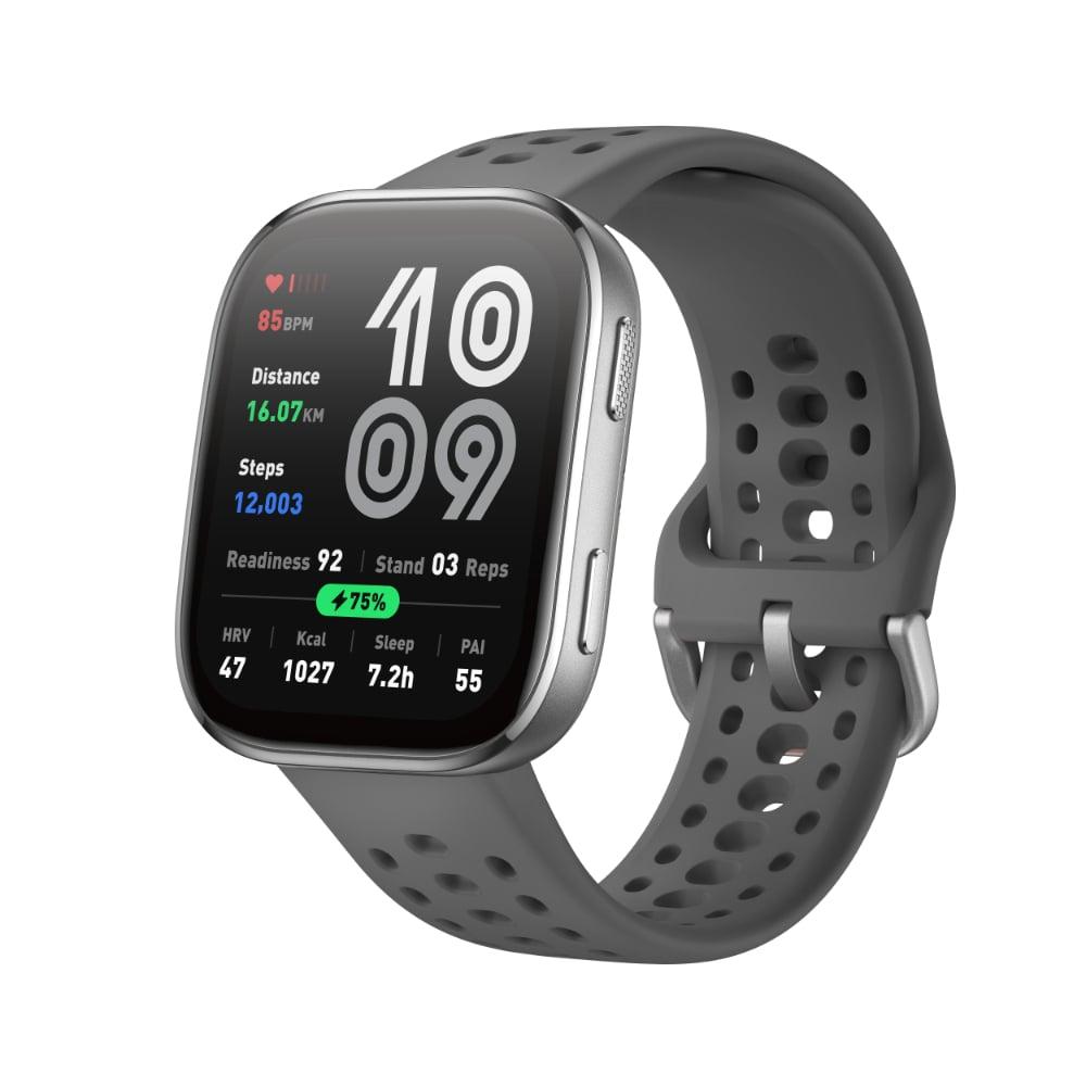 Amazfit Bip 6 Smart Watch 46 mm, 14 Day Battery, 5 cm (1.97 inch) AMOLED Display, 5 ATM Water-Resistance, GPS & Free Maps, AI, Bluetooth Call & Text, Health, Fitness & Sleep Tracker, 140+ Workout Modes, Charcoal