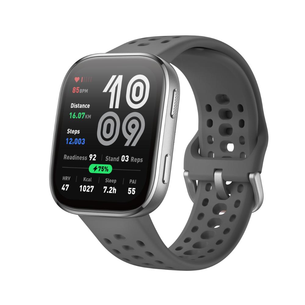 Amazfit Bip 6 Smart Watch 46 mm, 14 Day Battery, 5 cm (1.97 inch) AMOLED Display, 5 ATM Water-Resistance, GPS & Free Maps, AI, Bluetooth Call & Text, Health, Fitness & Sleep Tracker, 140+ Workout Modes, Charcoal