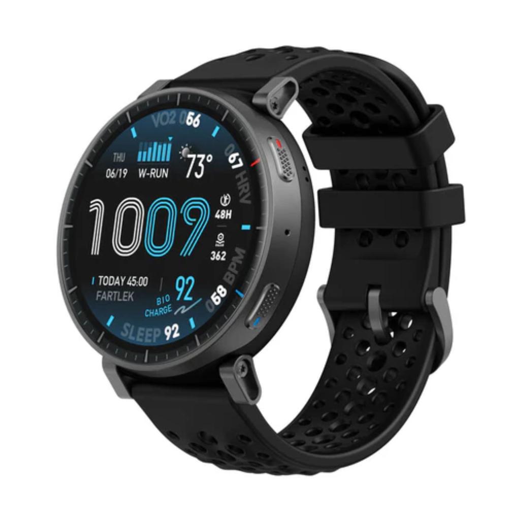 Amazfit Active Max Smart Watch 3.81 cm (1.5 inch) AMOLED Display, 25-Day Battery, 5 ATM, Offline Maps, GPS, 4GB Storage, 170+Sport Modes, Heart Rate & Sleep Fitness Tracker, Android & iPhone, Black