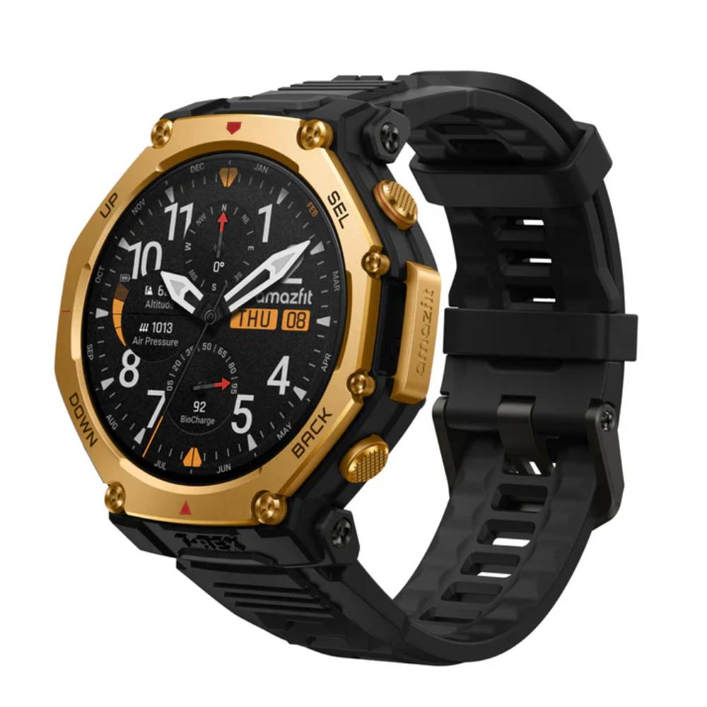 Amazfit T-Rex 3 Pro 48 mm Smart Watch, Black Gold