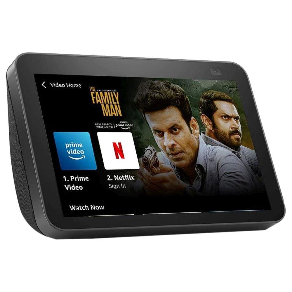 Amazon Echo Show 8 (2nd Gen) Smart Bluetooth Speaker with Alexa, Black