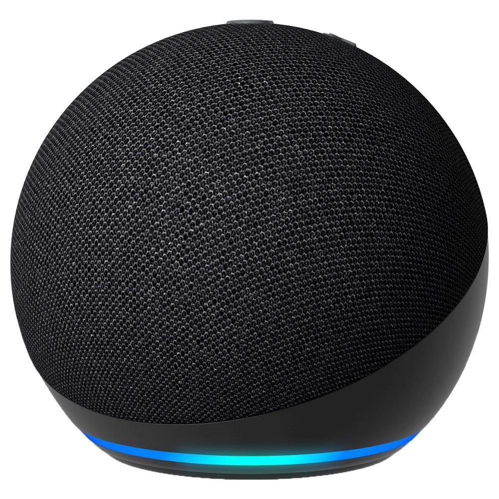 Amazon Echo Dot 5th Gen Smart Speaker 2023, Deep Bass, Motion Detection, Temperature Sensor, Mic Off Button, Black