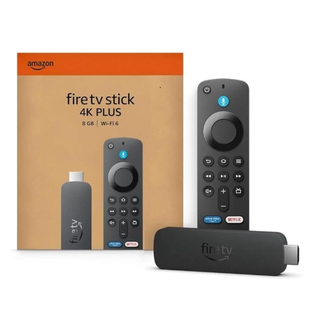 Amazon Fire TV Stick 4K Plus (newest model) with Alexa Voice Search, Cinematic 4K streaming with HDR10+, Wi-Fi 6, Dolby Vision/Atmos (Black)