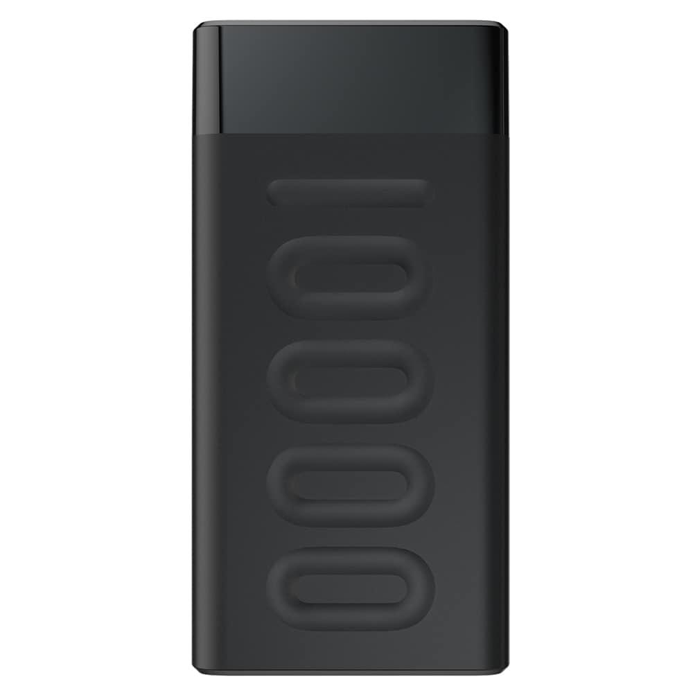 Ambrane Stylo 10000 mAh Li-Polymer Power Bank, 20 W Fast Charging, Dual Output-USB A & Type-C, Type-C PD (Input & Output), Quick Charge, Multi-Layer Protection for iPhone and Android, Black