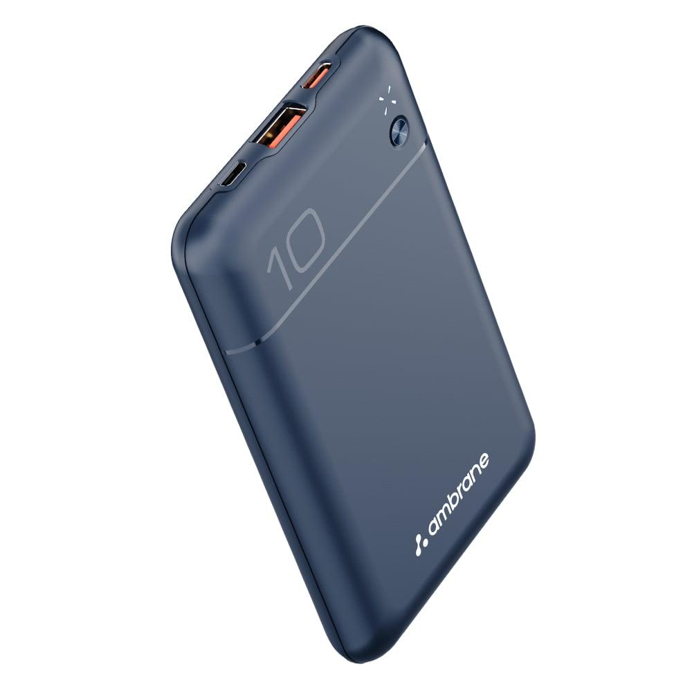 Ambrane Pocket Charge 22.5 W 10000 mAh Power Bank, Blue