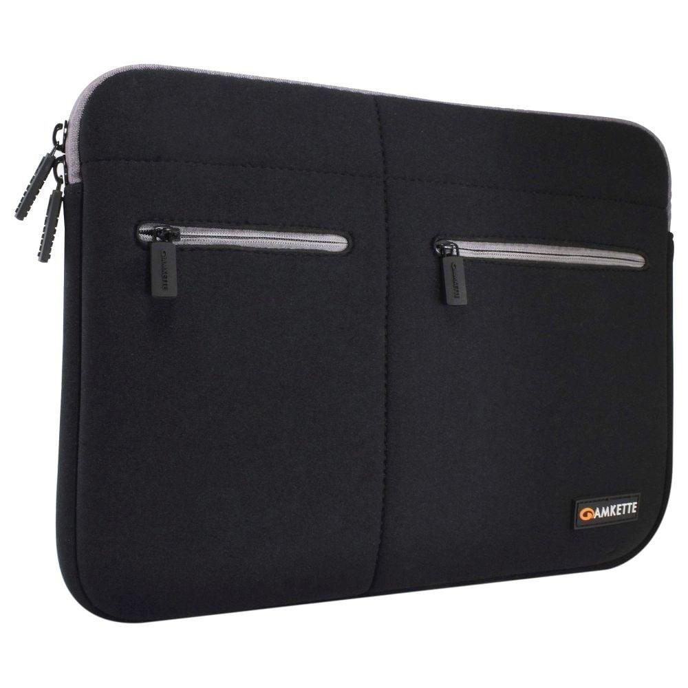 Amkette Neocase Laptop Sleeve for 38.1 cm (15 inch) to 39.62 cm (15.6 Inch) Laptops, Black-Grey