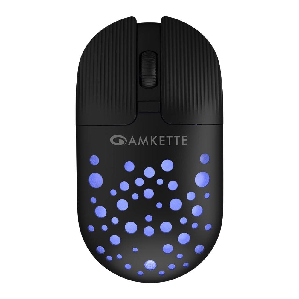 Amkette Hush Pro Spectra Rechargeable Wireless Mouse, Black
