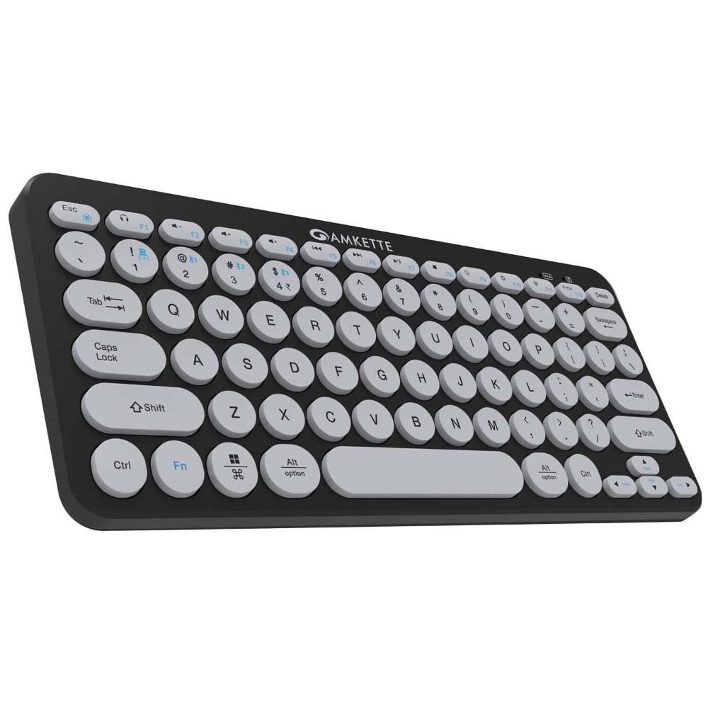 Amkette Optimus 4 in 1 Bluetooth Wireless Keyboard, Black