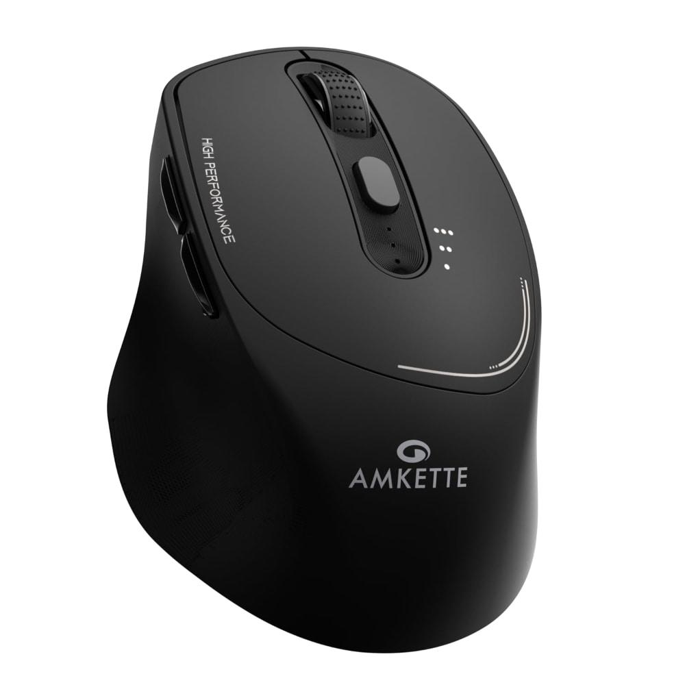 Amkette Hush Pro Epic Rechargeable Bluetooth Wireless Mouse, Black
