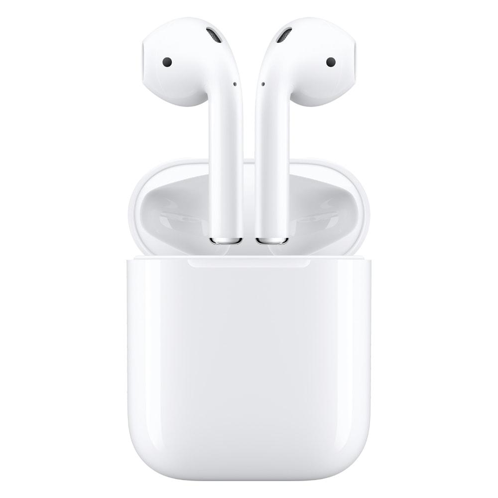 Apple AirPods (2nd Generation) with Charging Case, Hands-free Hey Siri, Upto 24 hrs of playtime, Speech-detecting accelerometer, MV7N2HN/A