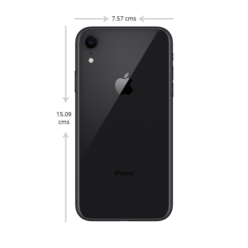 Apple iPhone XR 64 GB, Black (Includes Earpods and Adapter)
