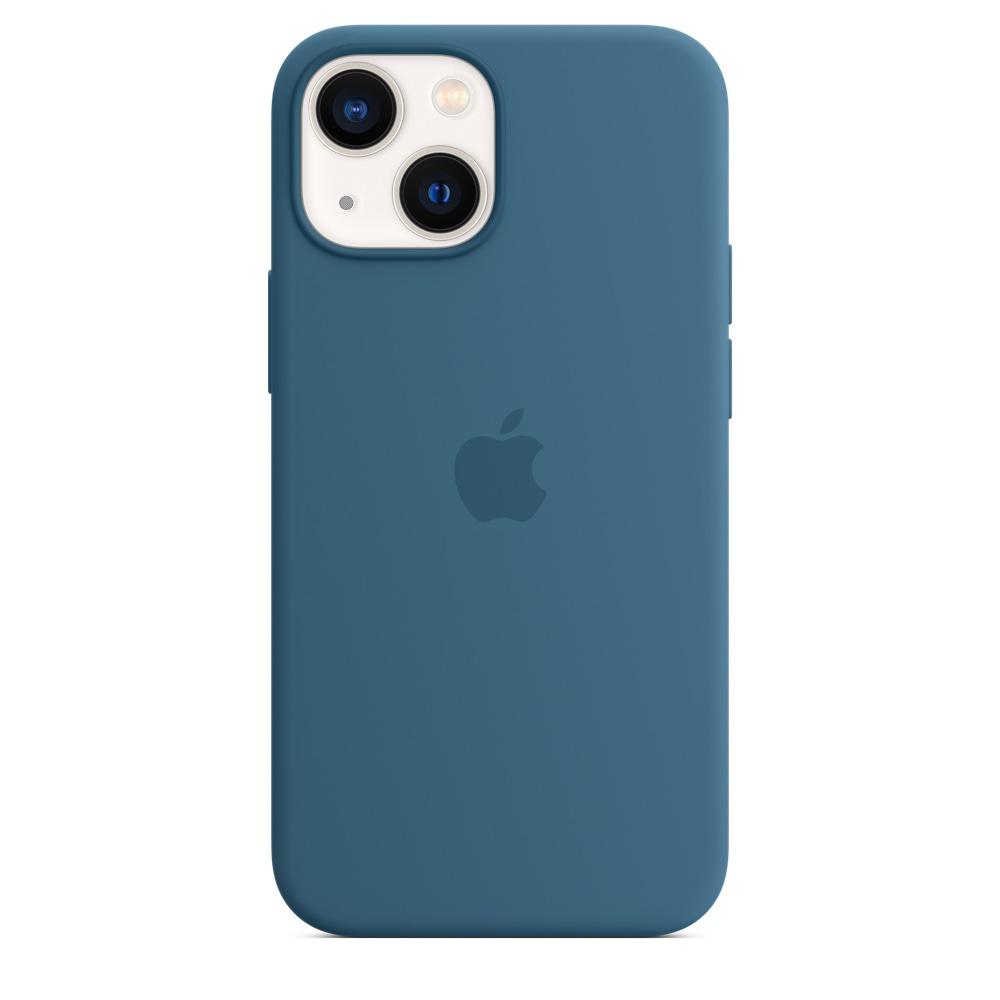 Apple iPhone 13 Mini Silicone Case with MagSafe, Blue Jay
