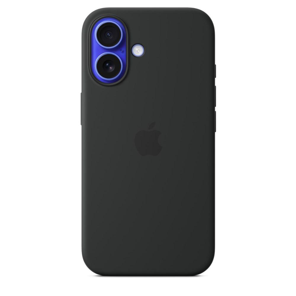 iPhone 16 Silicone Mobile Case with MagSafe, Black