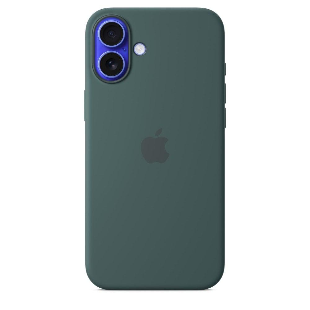 iPhone 16 Plus Silicone Case with MagSafe, Lake Green