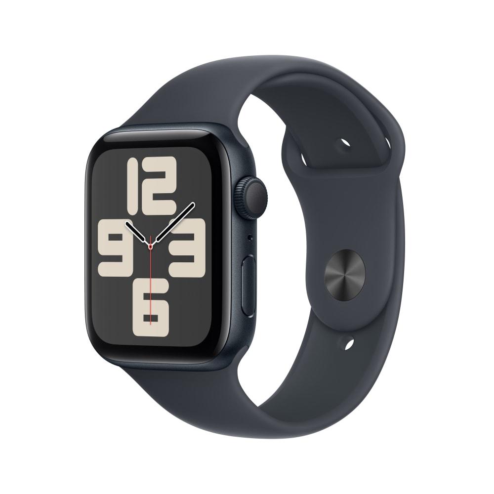 Apple Watch SE GPS 44 mm Midnight Aluminium Case with Midnight Sport Band - M/L