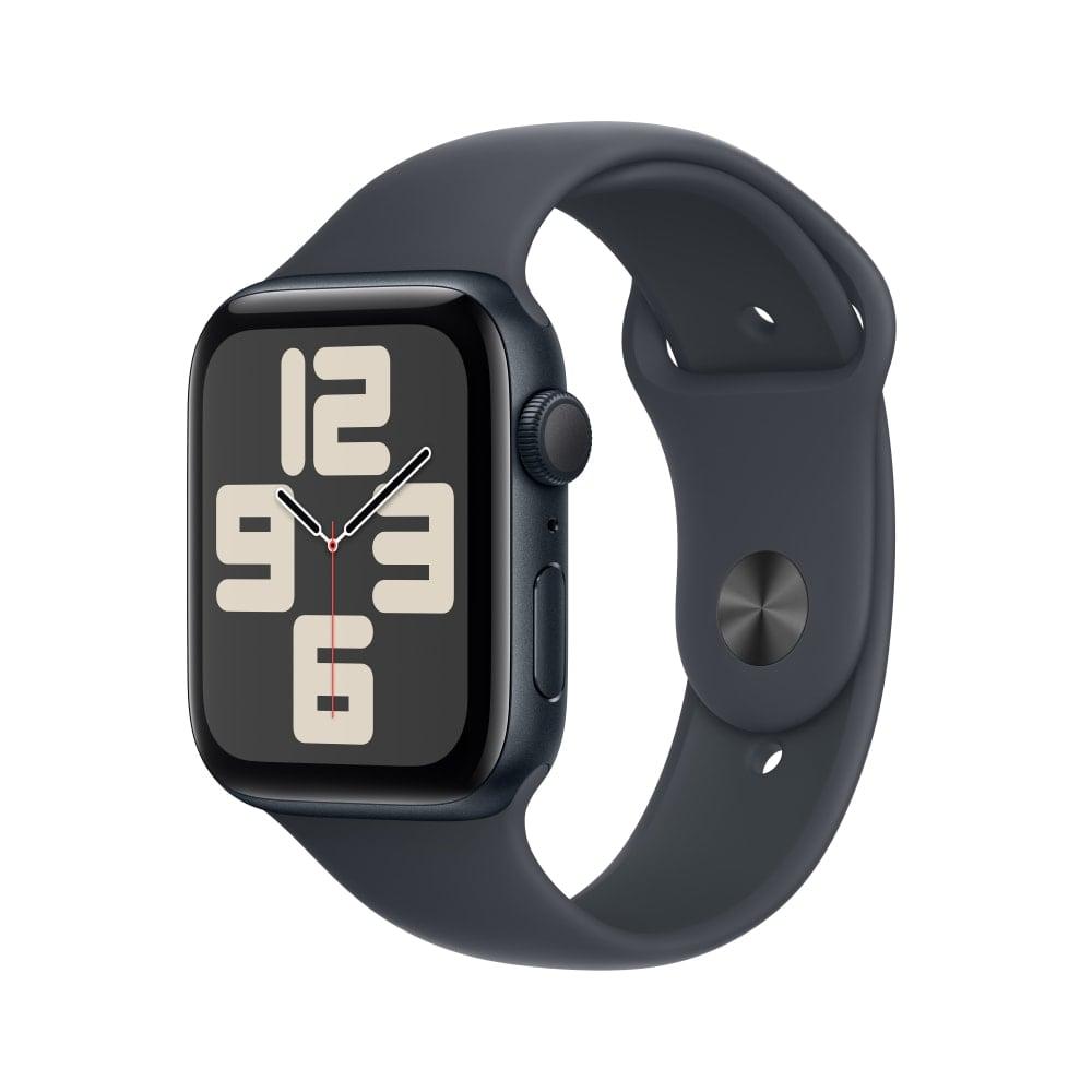 Apple Watch SE GPS 44 mm Midnight Aluminium Case with Midnight Sport Band - M/L