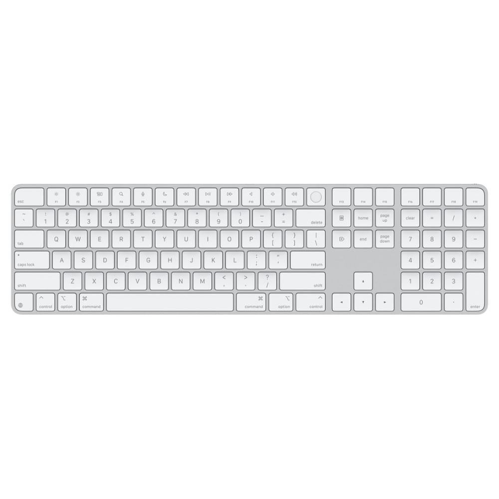 Apple Magic Keyboard with Touch ID and Number Keypad, White