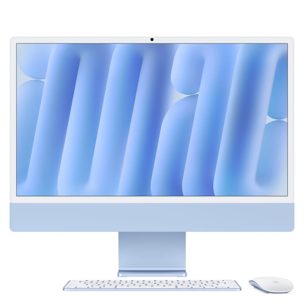 Apple iMac 60.96 cm (24 inch) All-In-One Desktop (10-Core Apple M4 Chip/4 Ports/24 GB RAM/512 GB), MD2T4HN/A, Blue
