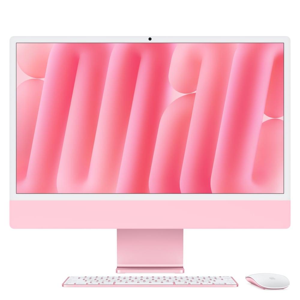 Apple iMac 60.96 cm (24 inch) All-In-One Desktop (10-Core Apple M4 Chip/4 Ports/16 GB RAM/256 GB Memory), MWV43HN/A, Pink