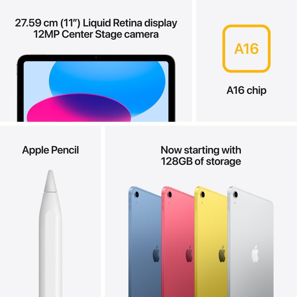 Buy Apple iPad A16 11th Gen 2025 27.59 cm (10.86 inch) Wi-Fi +