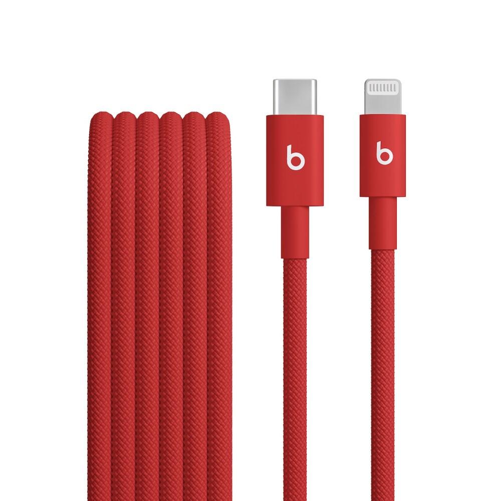Apple Beats USB-C to Lightning Woven Charging Cable 150 cm (1.5 m), Rapid Red