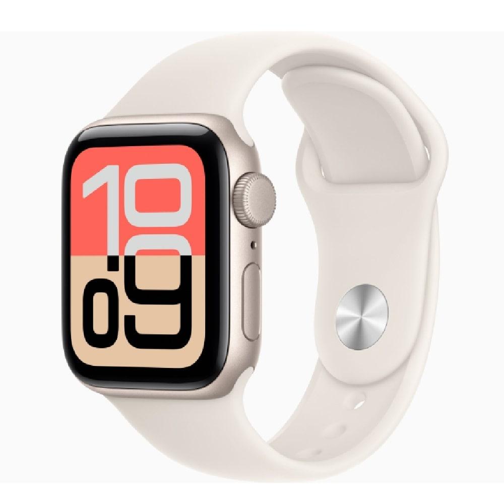 Apple Watch SE 3 GPS 40 mm Starlight Aluminium Case with Starlight Sport Band - S/M